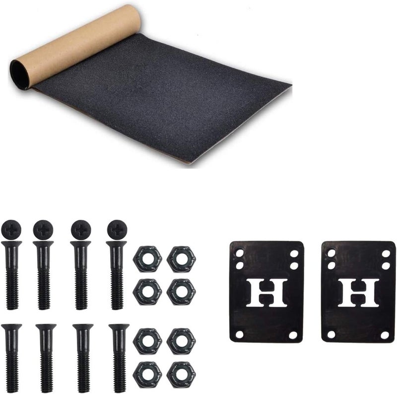 MOOSE Blank Skateboard Complete 7.5" Natural with Silver Trucks and Black Wheels - Image 5